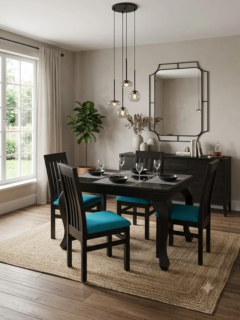 Comedor 4 Sillas Madera